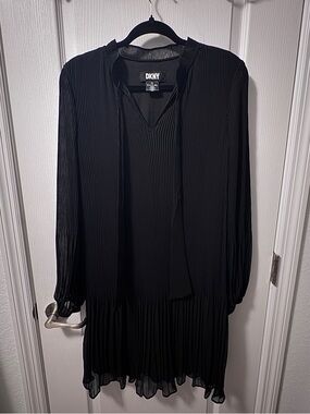 Dkny | Dresses | Dkny Long Sleeve Pleated Dress | Poshmark